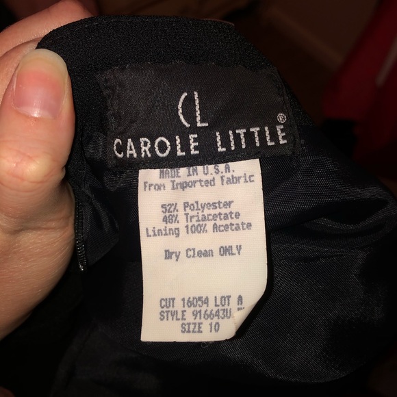 Carole Little Vintage Black Dress - Picture 5 of 7